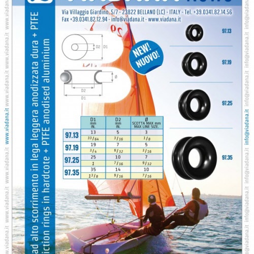 Blue Shark - Lage wrijvingsring 21 mm x 10 mm (5-pack